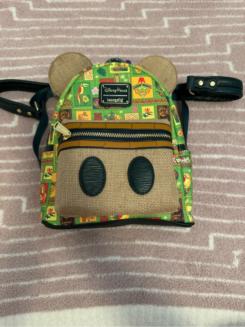 Disney Parks Loungefly Mickey Main Attraction Enchanted Tiki Room Mini Backpack
